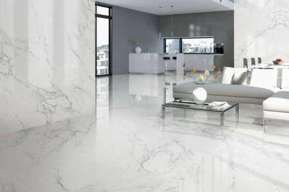 Italian marble installation process on site in Hyderabad